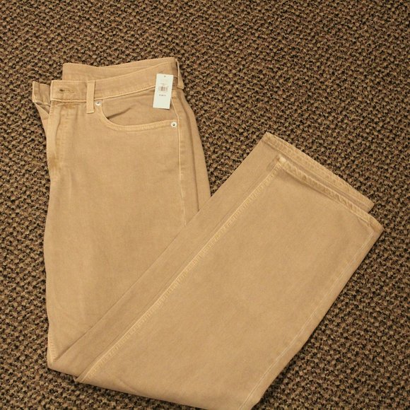 NWT Gap women’s loose 90s mid rise brown jeans contemporary 28 6 Regular - Picture 1 of 5